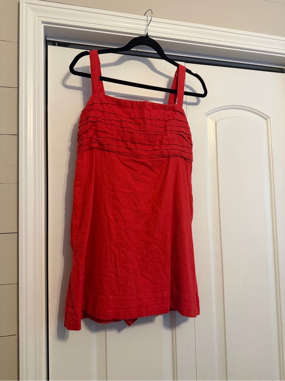 Abercrombie & Fitch Red Linen Dress